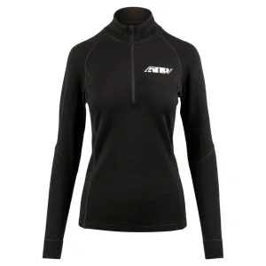 509 Womens FZN Merino 1/4 Zip Shirt Black