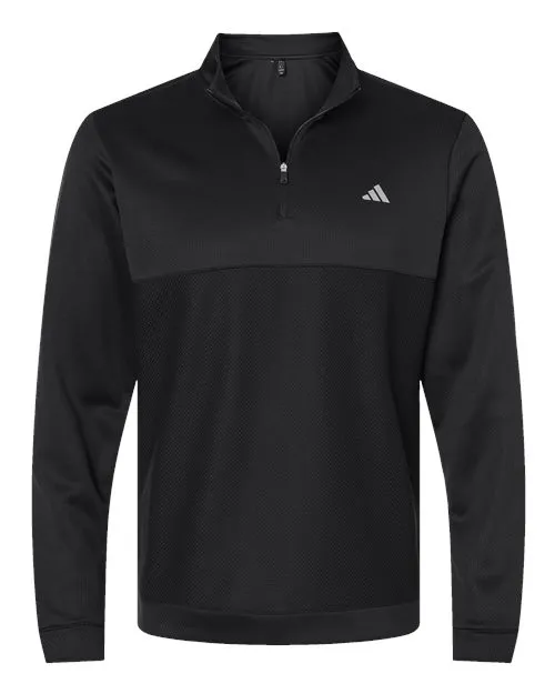 Adidas Ultimate365 Textured Quarter-Zip Pullover A2001