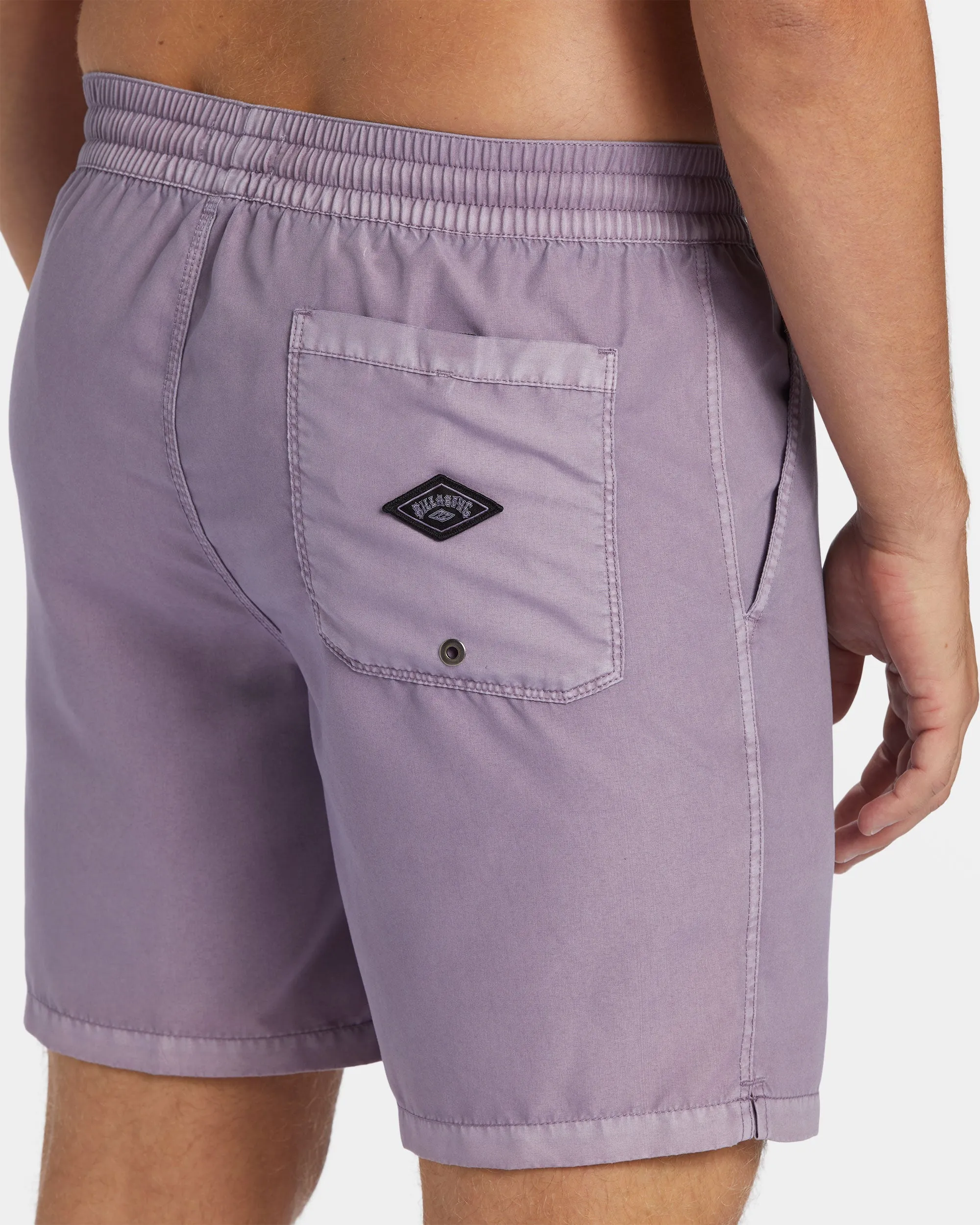 All Day Overdyed Layback 17" Volley Shorts - Purple Ash
