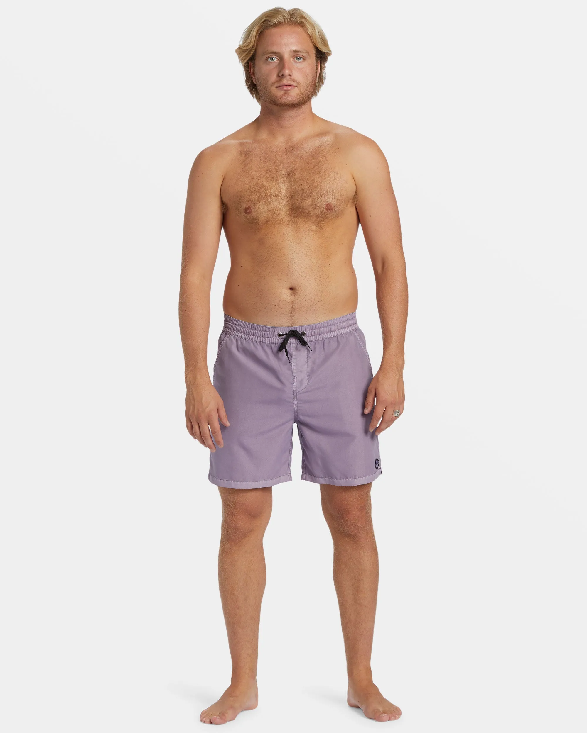 All Day Overdyed Layback 17" Volley Shorts - Purple Ash