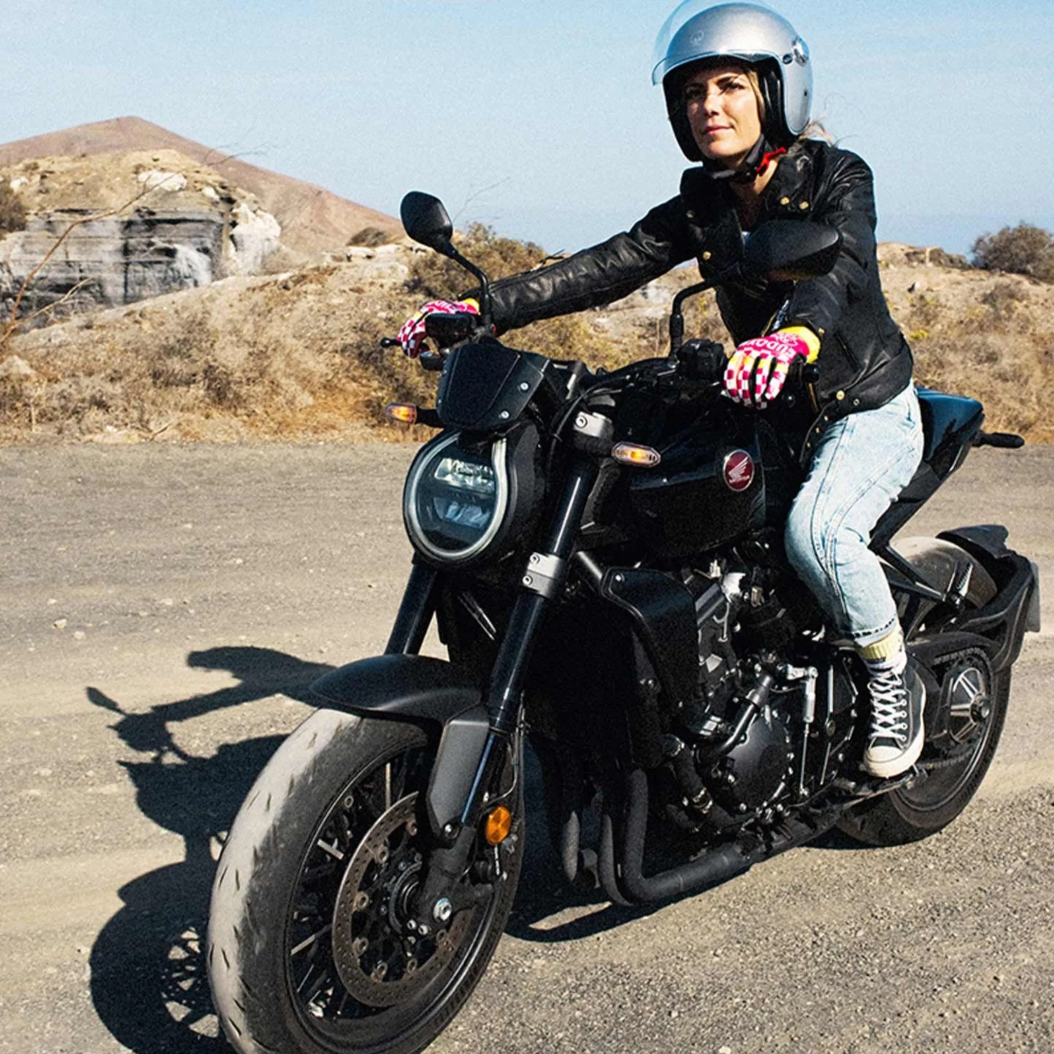 AMY - Women's Leather Motorbike Jacket