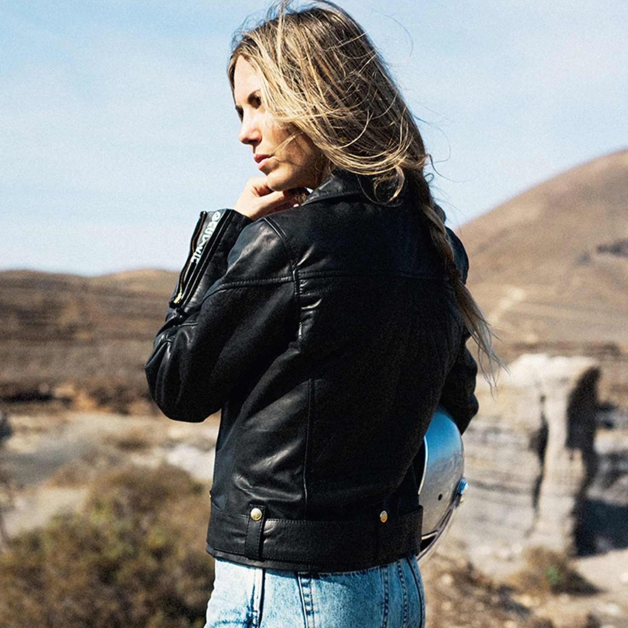 AMY - Women's Leather Motorbike Jacket