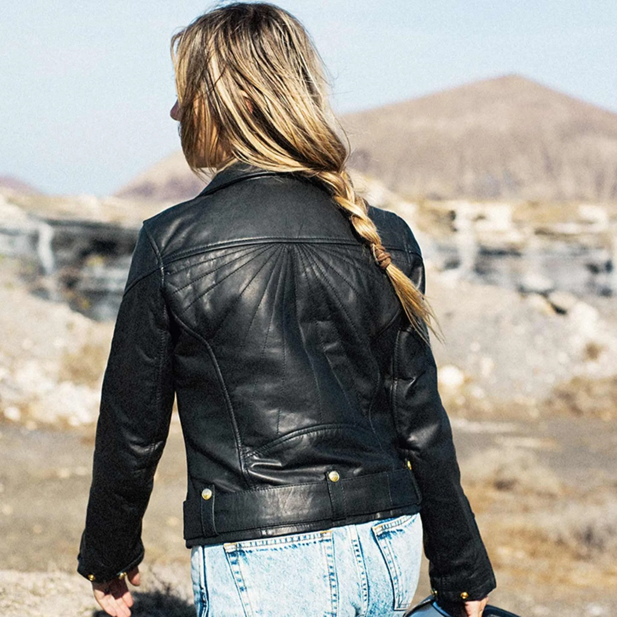 AMY - Women's Leather Motorbike Jacket
