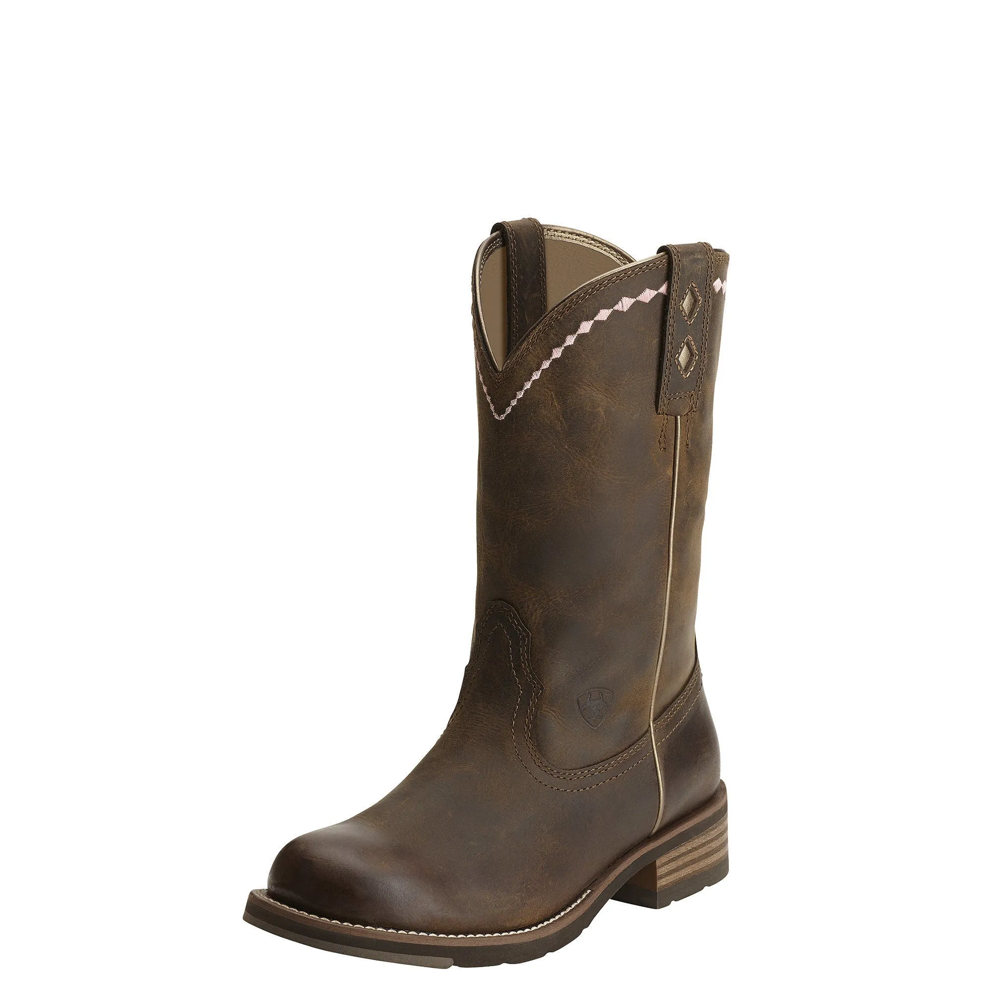 Ariat Womens Unbridled Roper Distressed Brown Western Boots