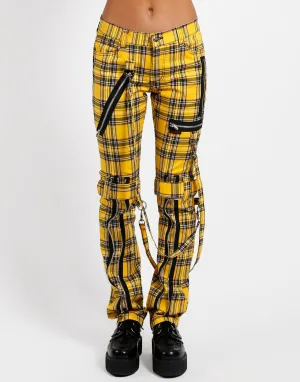 BONDAGE PANT YELLOW PLAID