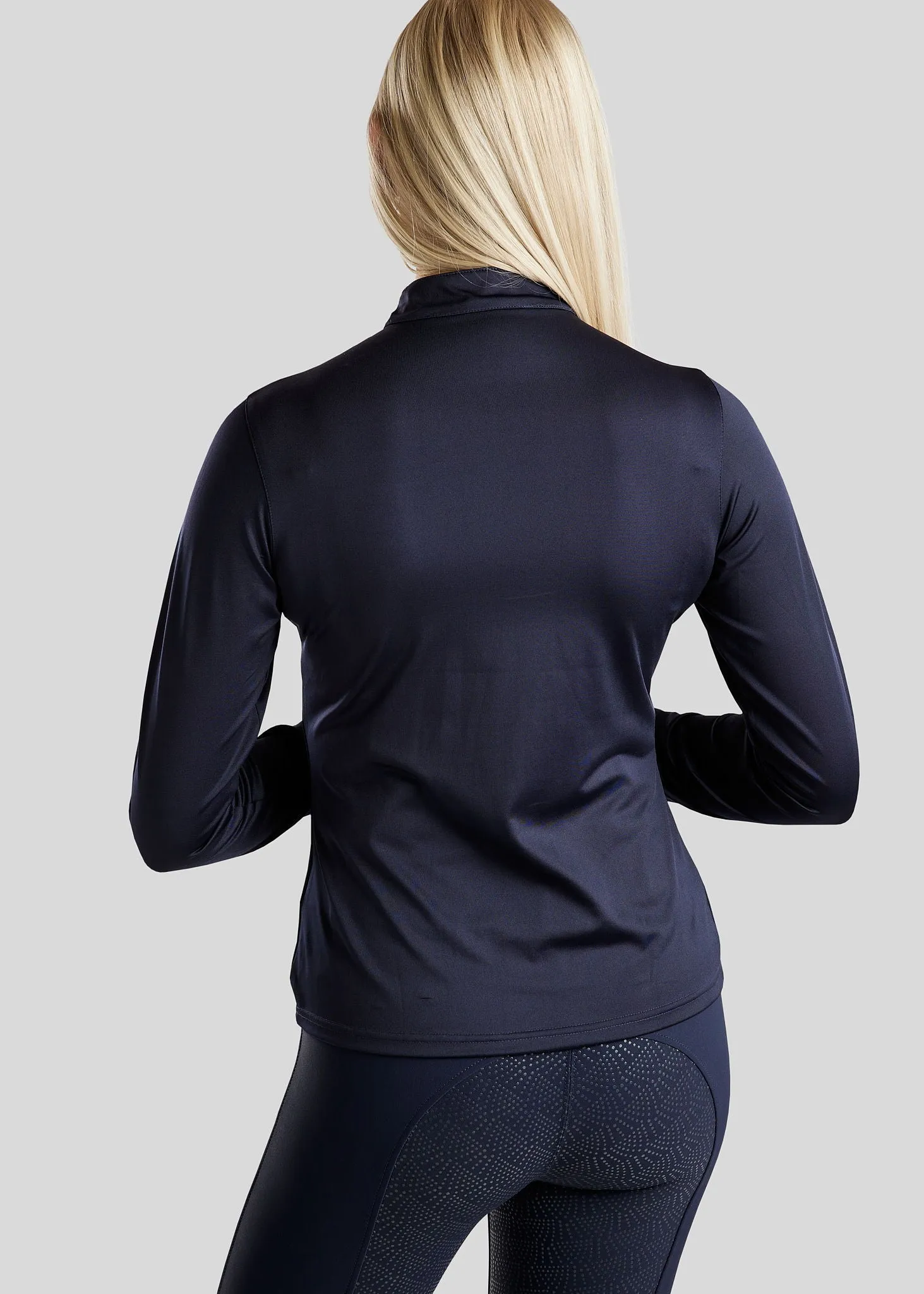Everly Mon-Tech Rosegold Long Sleeve - Navy