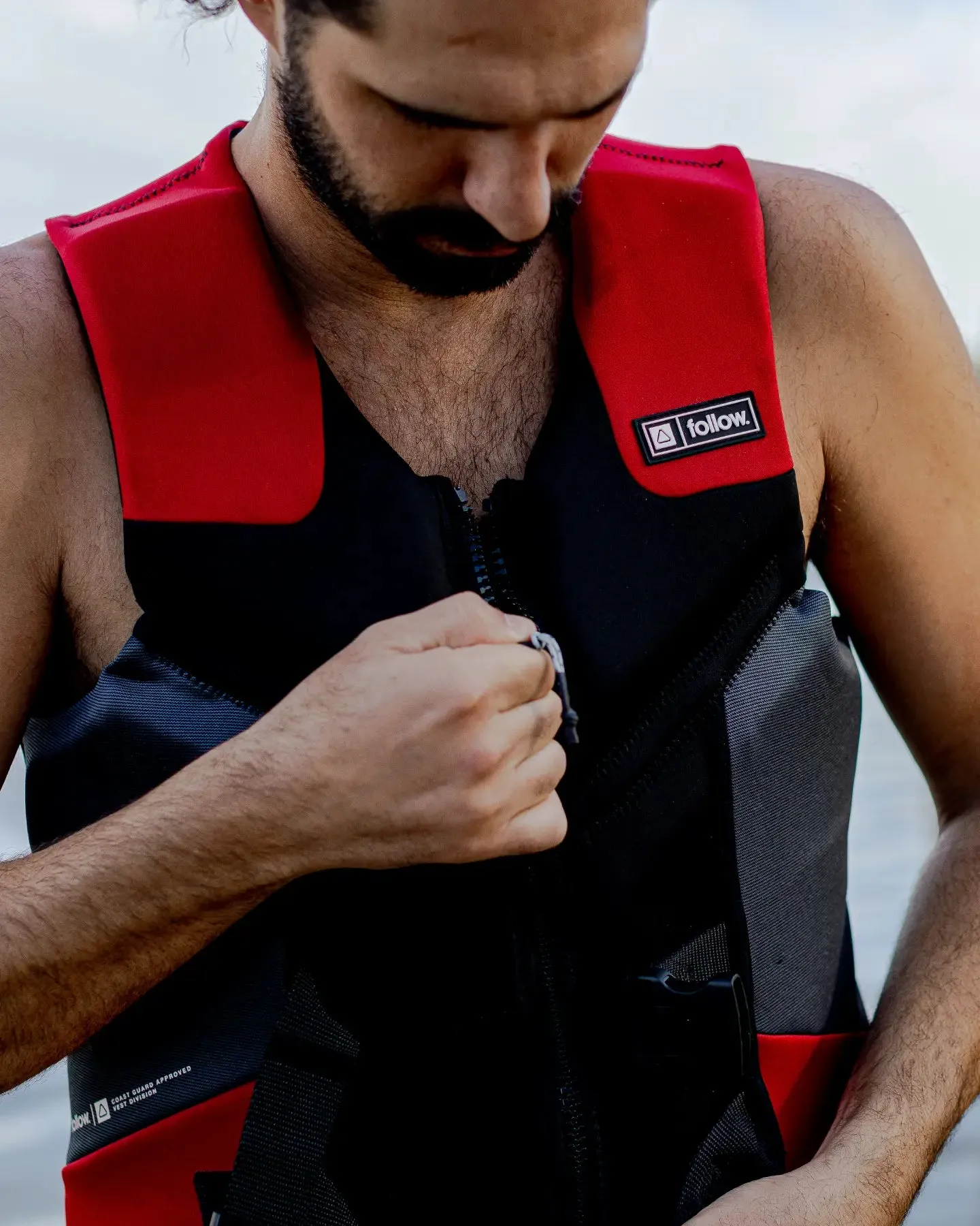 Follow Cure CGA Vest - Red/Black