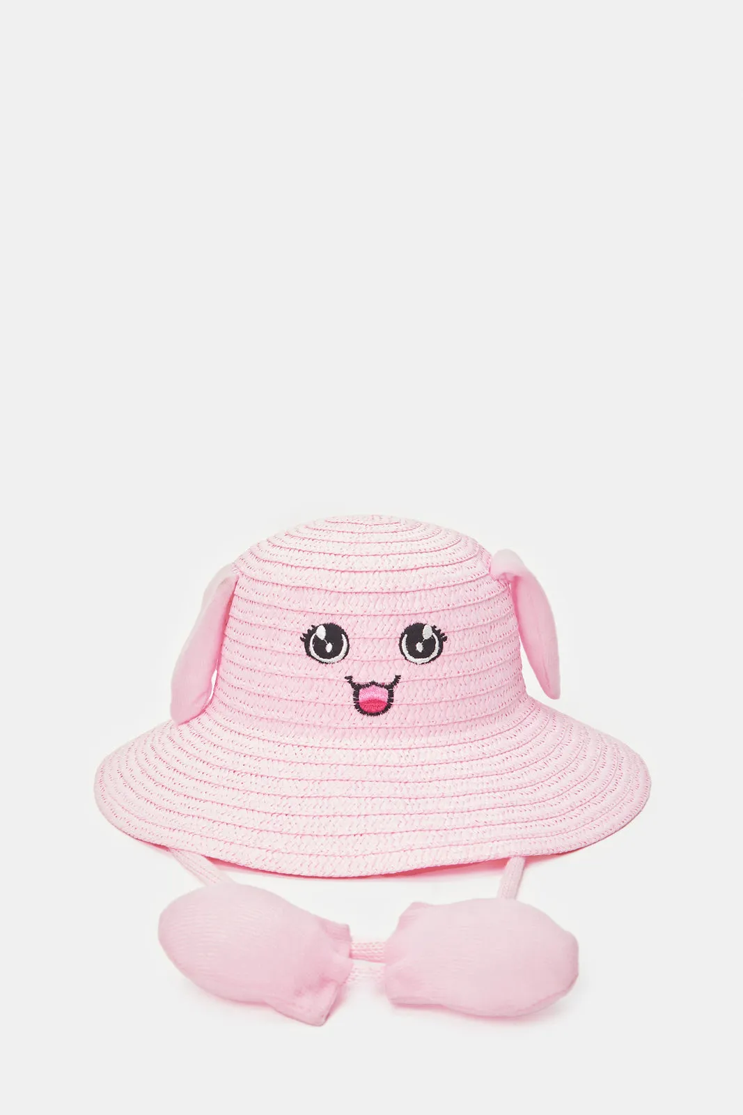Girls Pink Character Embellished Hat