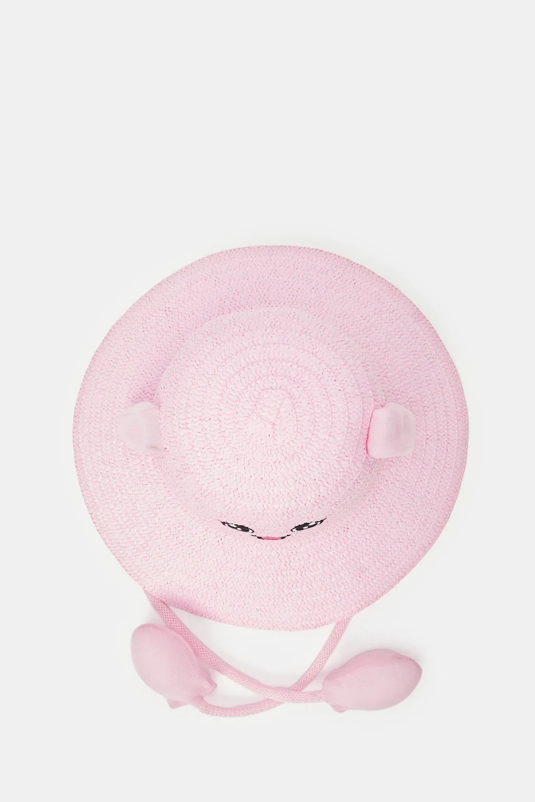 Girls Pink Character Embellished Hat
