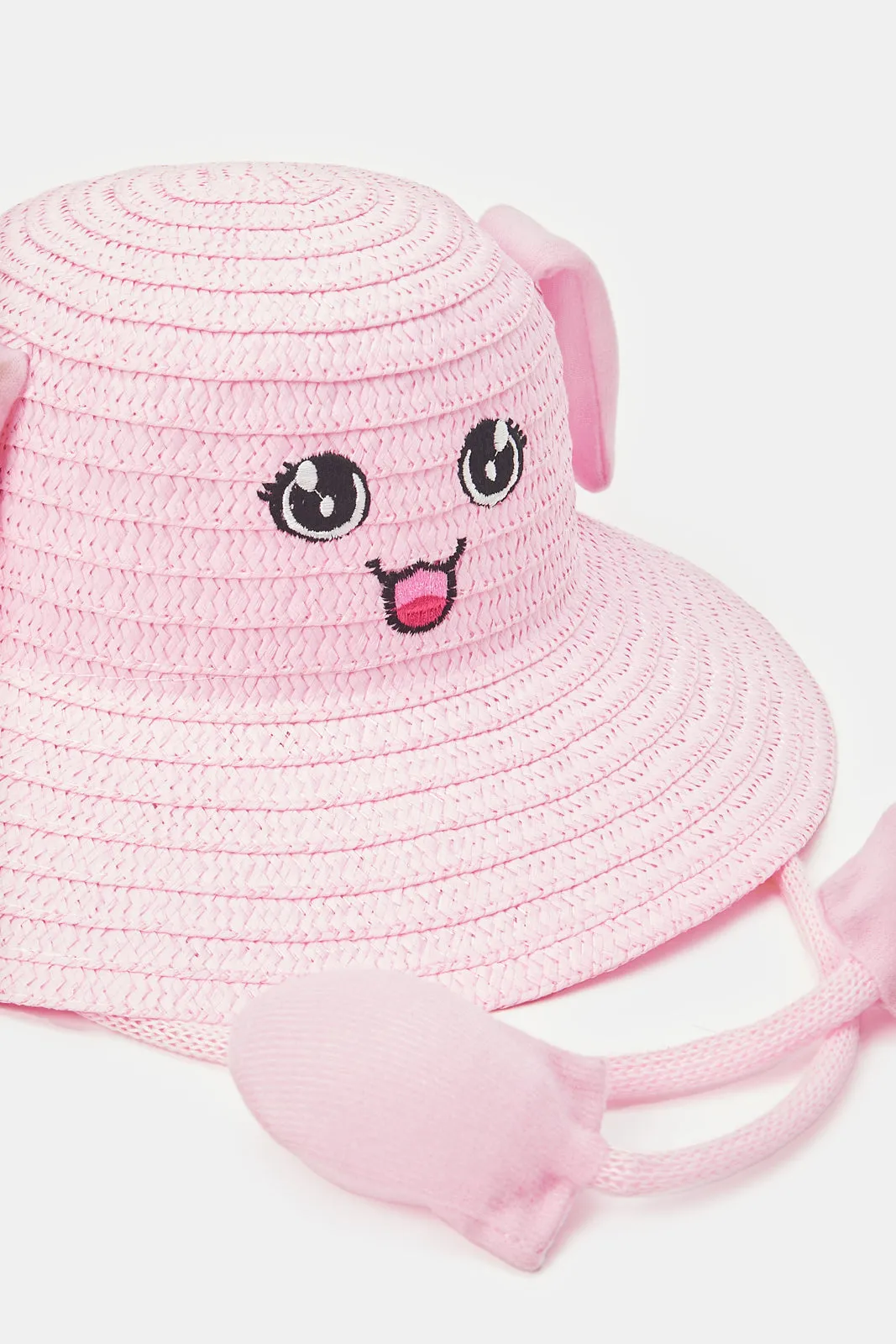 Girls Pink Character Embellished Hat