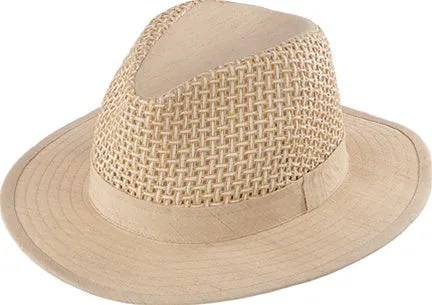 Henschel Crushable Wood Fiber and Linen Safari - Large Weave