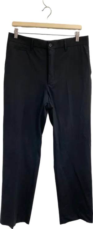 J.Lindeberg Black Haj Wool-Blend Summer Pants UK W32
