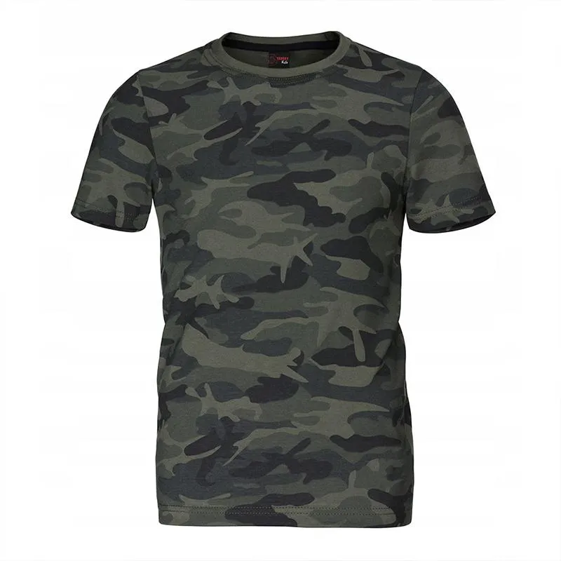 Men's Crew Neck Camouflage Short Sleeve T-Shirt 68297644YM