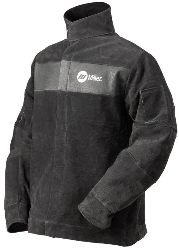 Miller Leather Welding Jacket Size XL - Split Pigskin Leather 273215