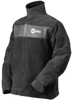 Miller Leather Welding Jacket Size XL - Split Pigskin Leather 273215