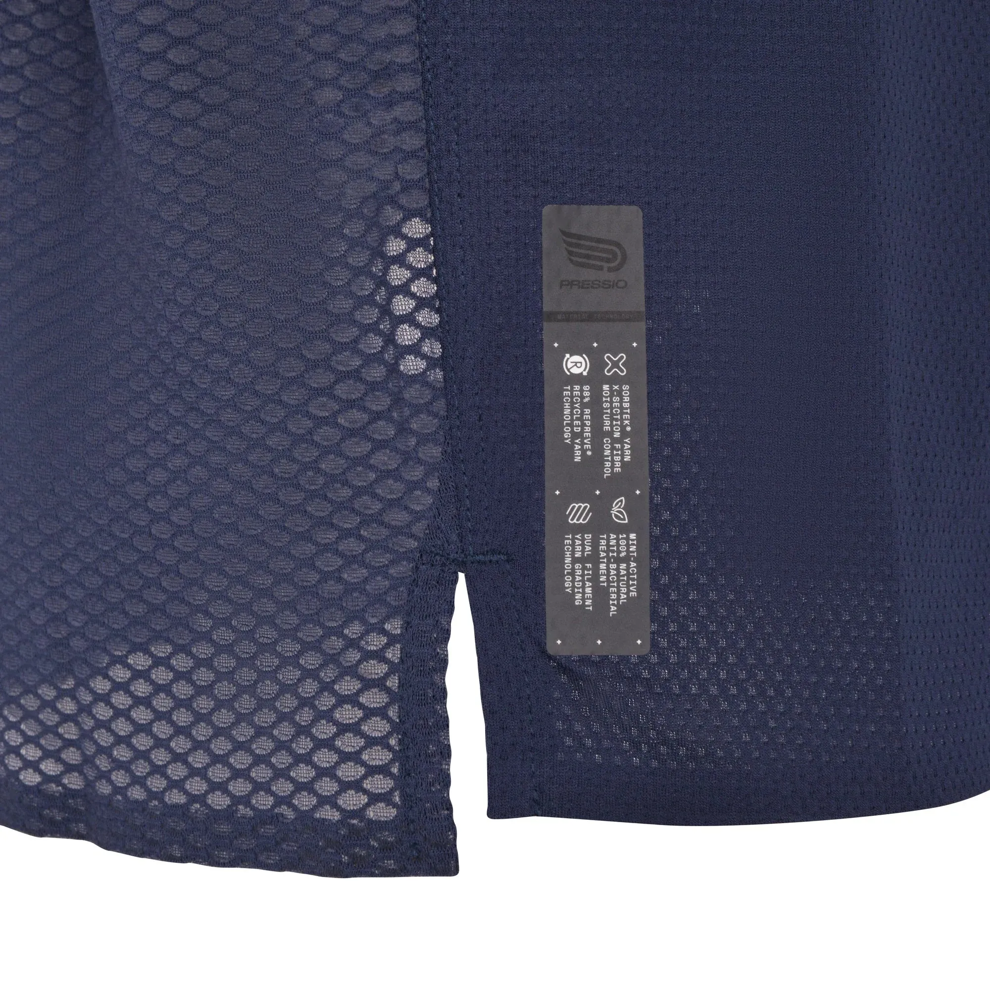 Pressio Men’s Run Elite Short Sleeve Top - NVY/SLV