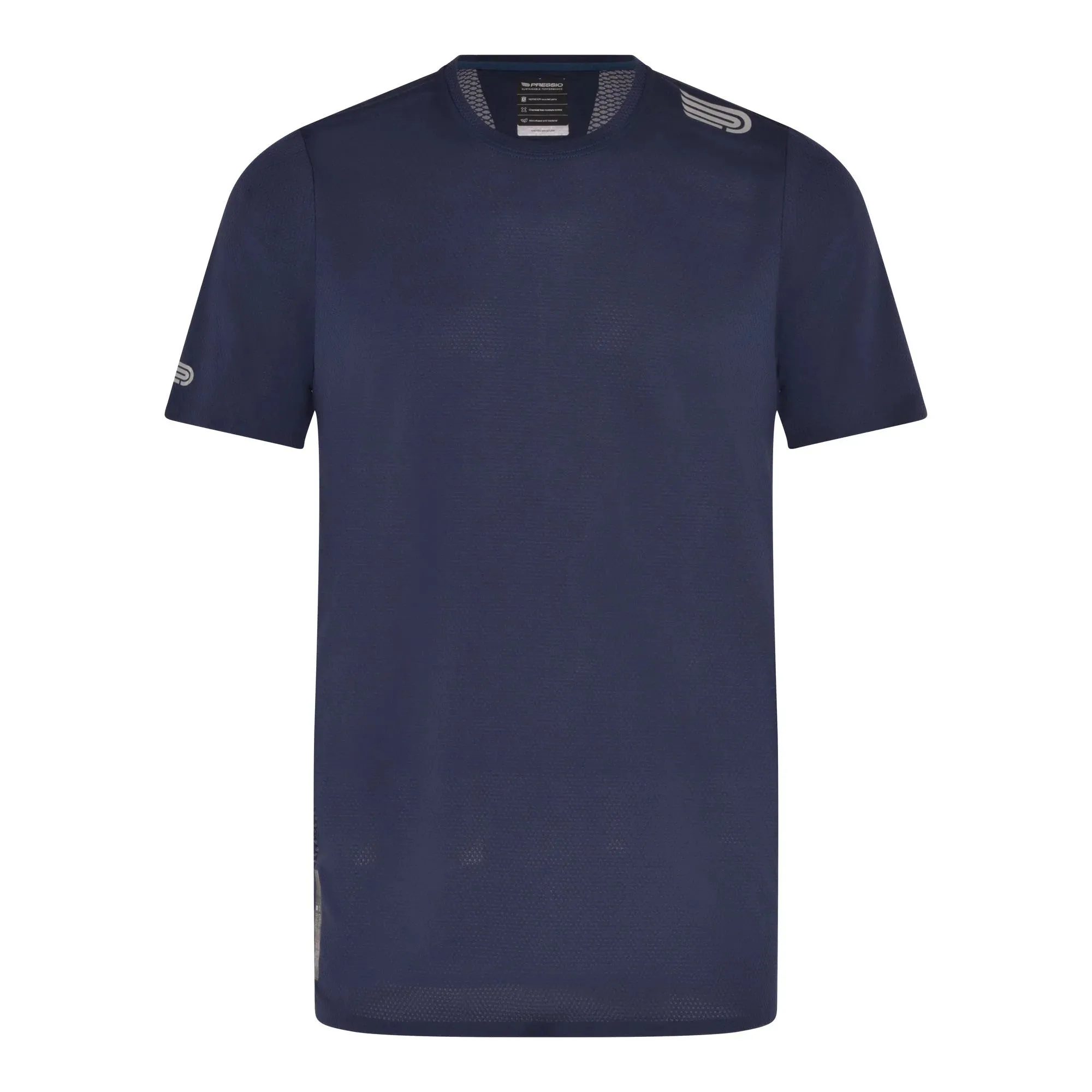 Pressio Men’s Run Elite Short Sleeve Top - NVY/SLV