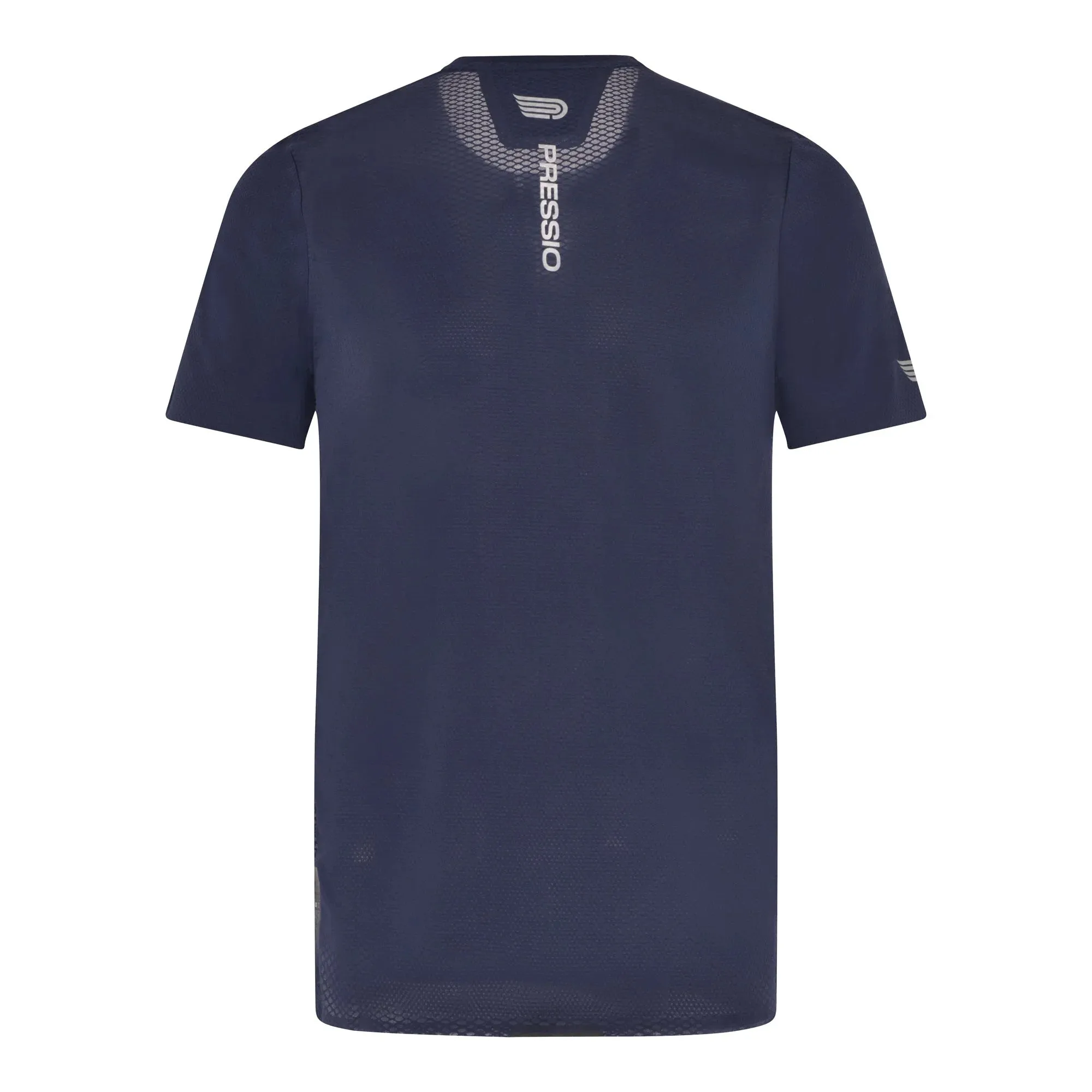 Pressio Men’s Run Elite Short Sleeve Top - NVY/SLV