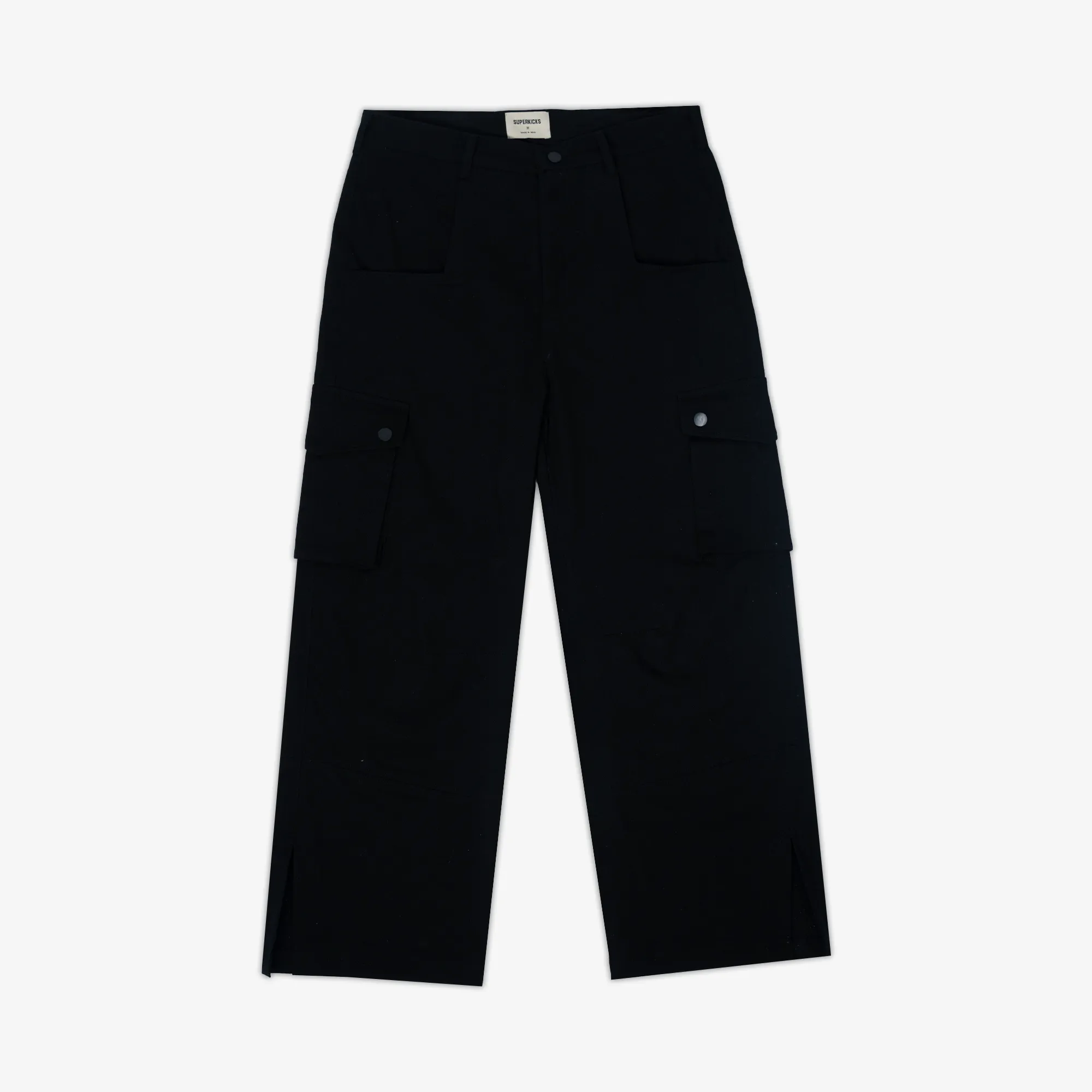 Superkicks | ESSENTIAL CARGO PANTS  { BLACK