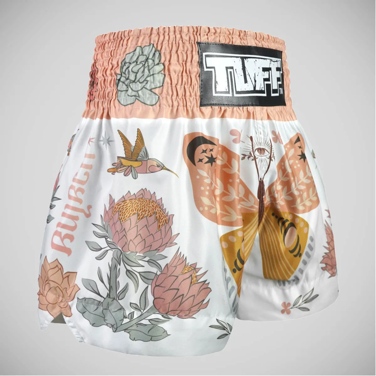 TUFF Sport MS678 The Origin of Hope Muay Thai Shorts White
