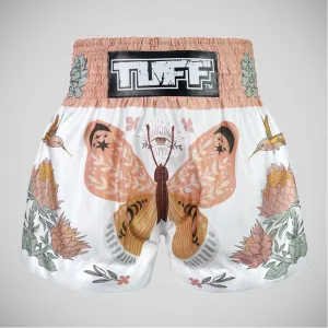 TUFF Sport MS678 The Origin of Hope Muay Thai Shorts White