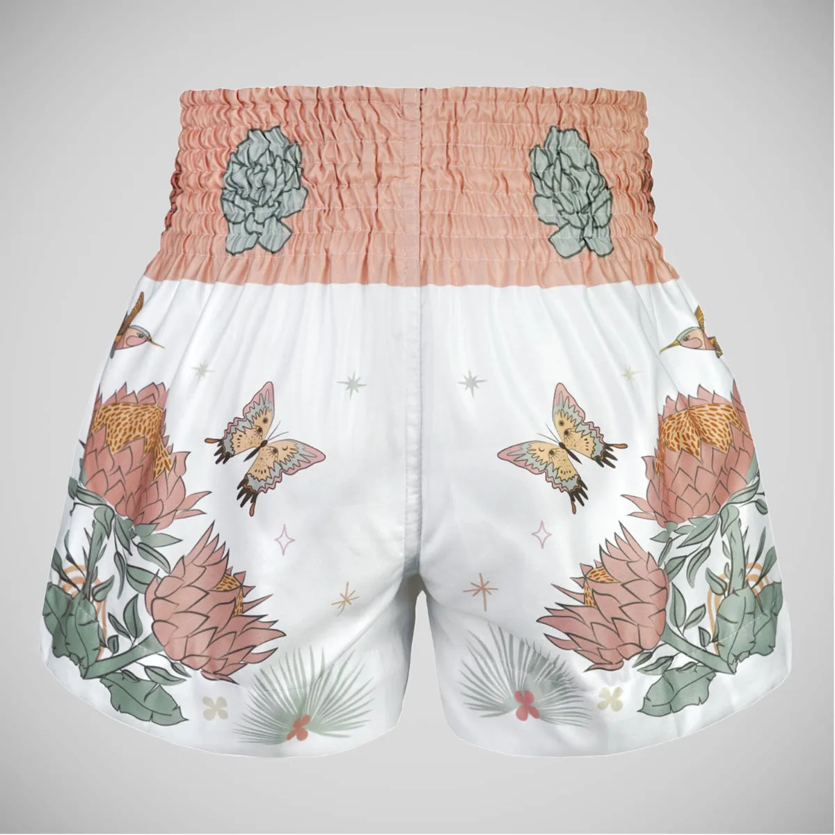 TUFF Sport MS678 The Origin of Hope Muay Thai Shorts White