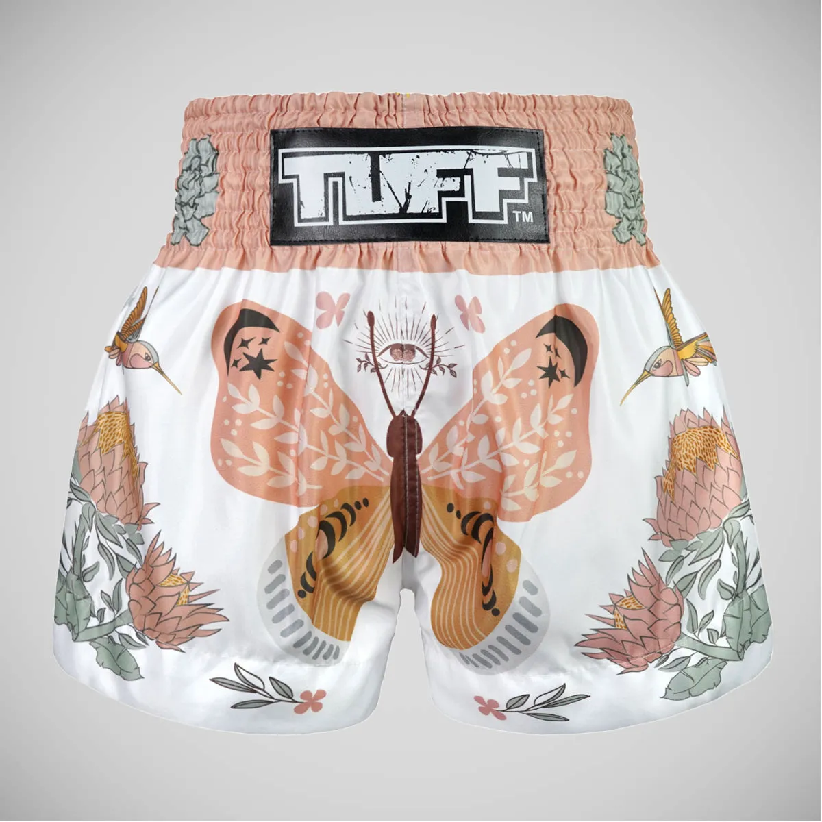 TUFF Sport MS678 The Origin of Hope Muay Thai Shorts White