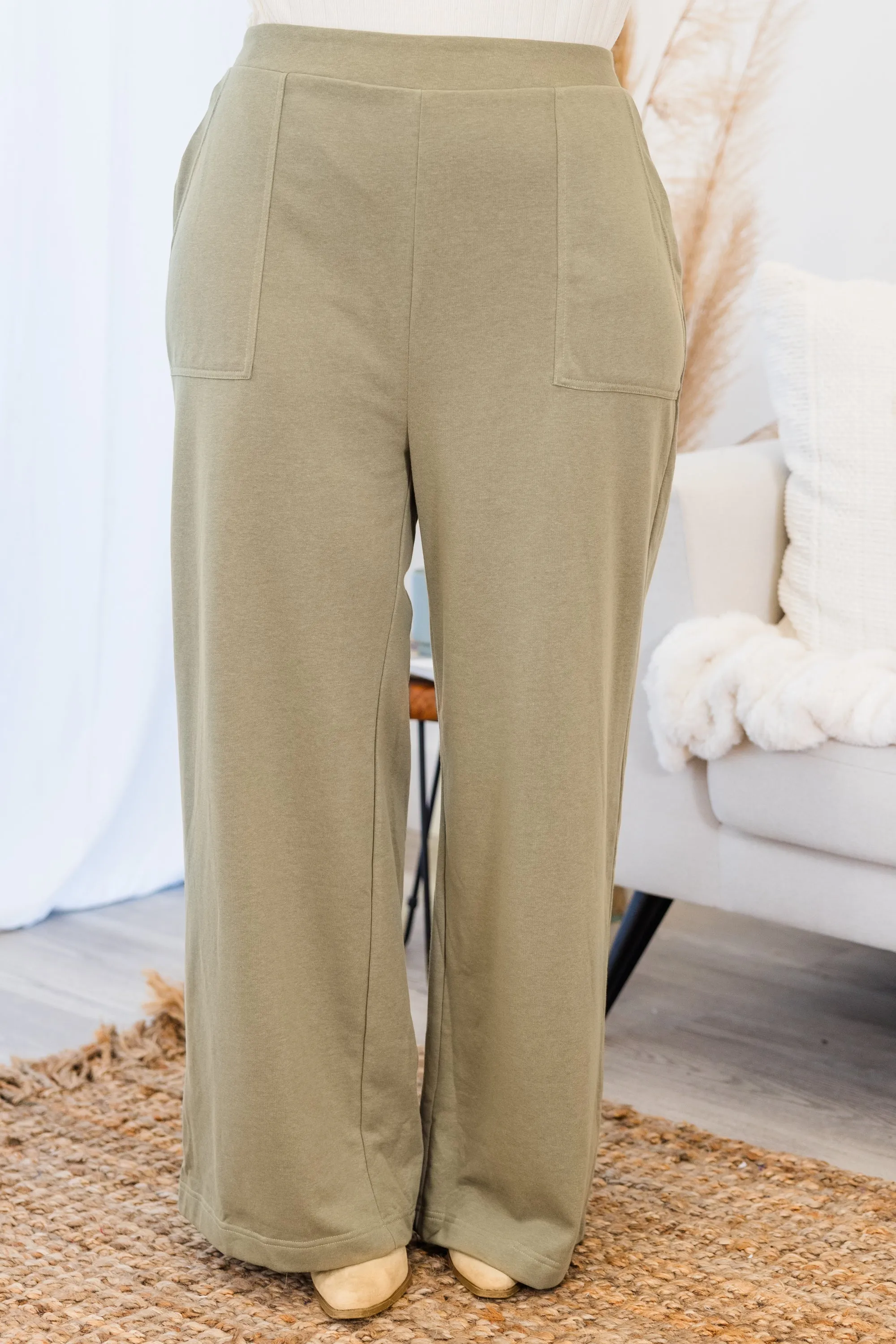 Two Steps Ahead Pants, Green
