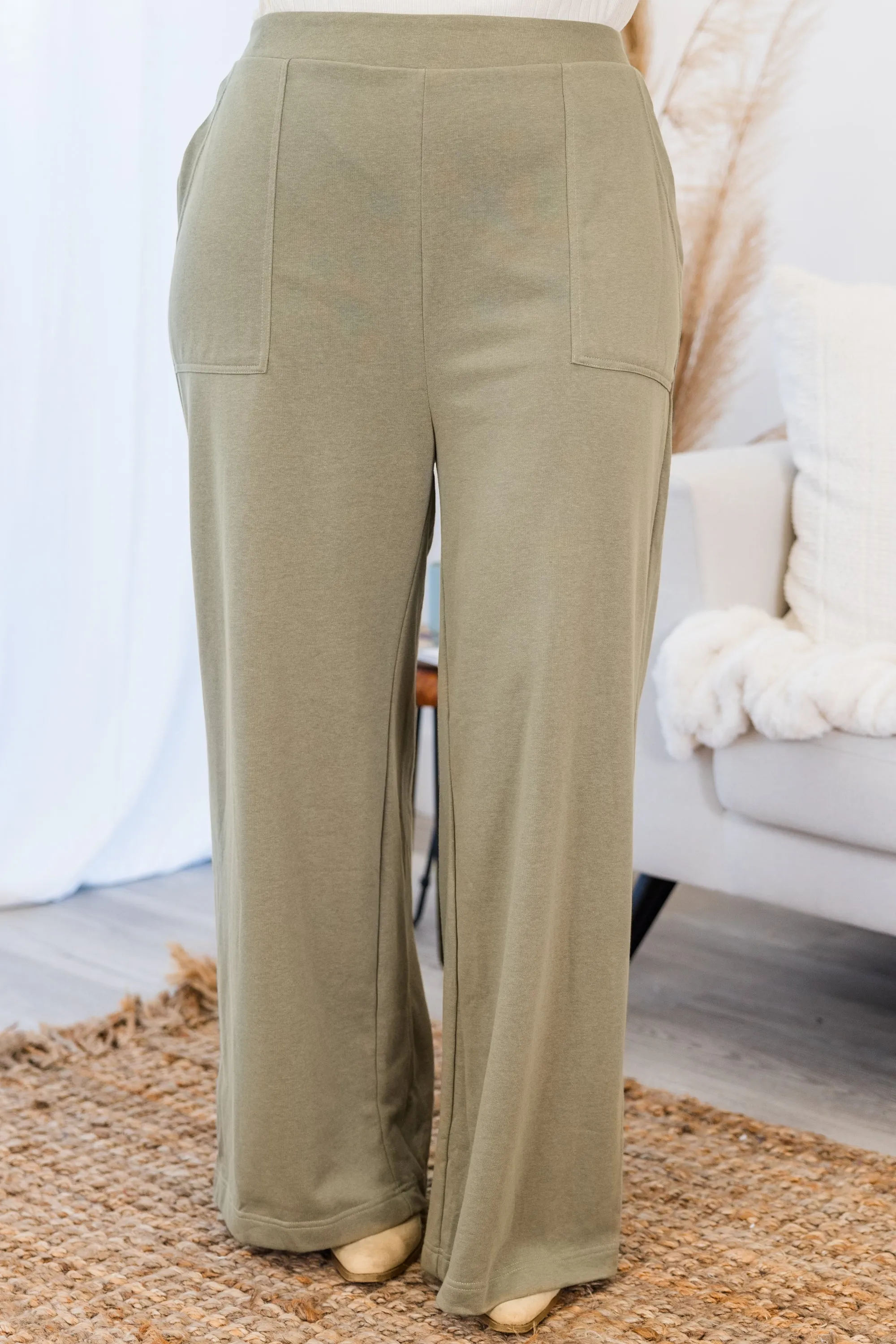 Two Steps Ahead Pants, Green