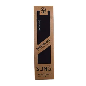 Wentworth Goods Co Wax Cotton Helmet Sling - Black