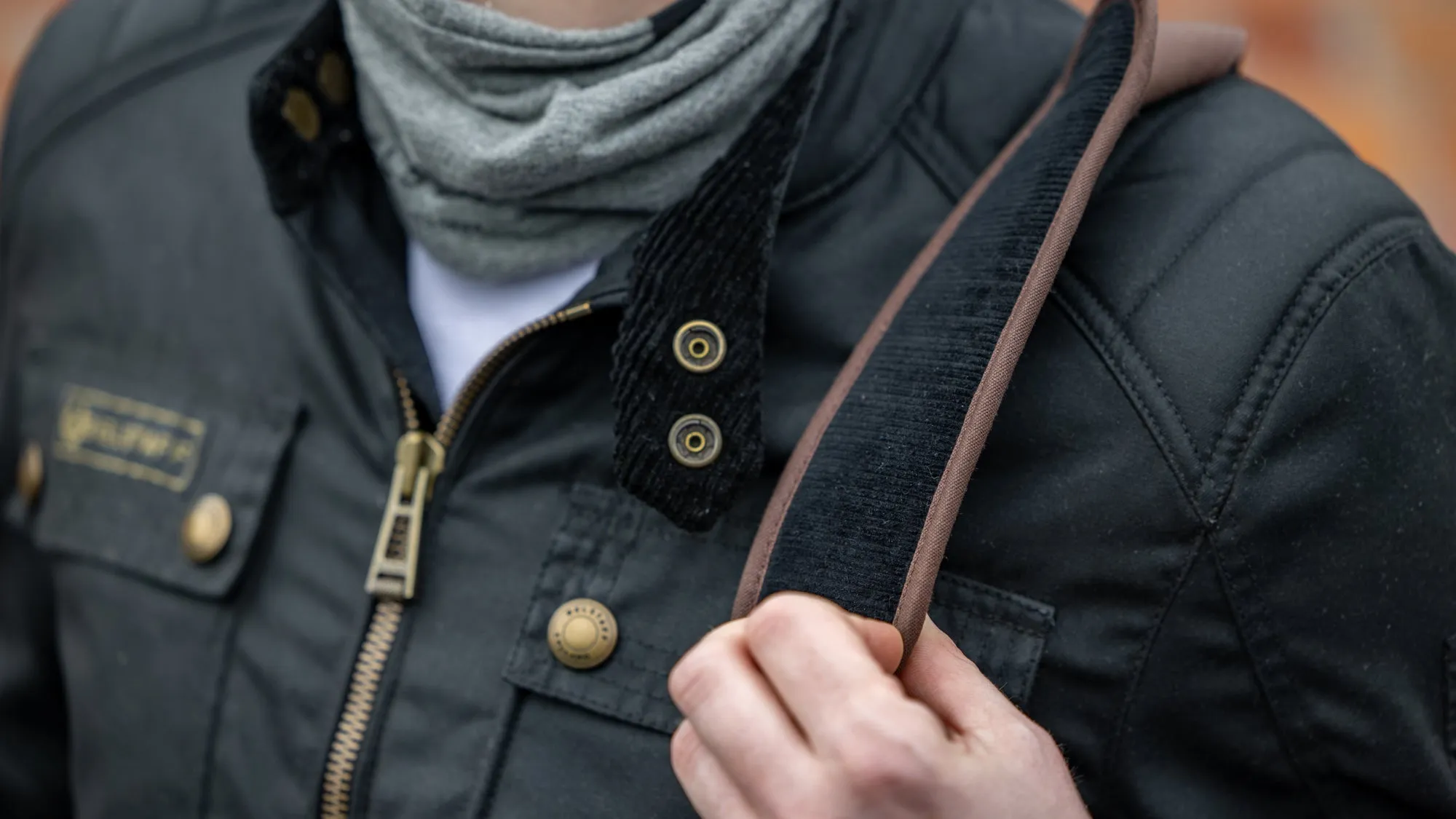 Wentworth Goods Co Wax Cotton Helmet Sling - Brown